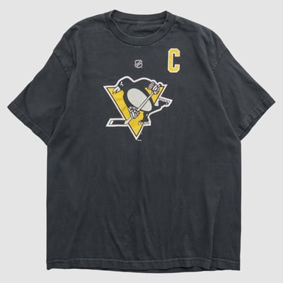 Pittsburgh Penguins Reebok 2010s T-shirt - Black - L by Fanatics Real Vintage