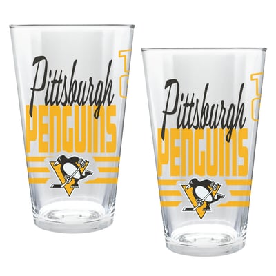 Pittsburgh Penguins Two-Piece 16oz. Heritage Pint Glass Set