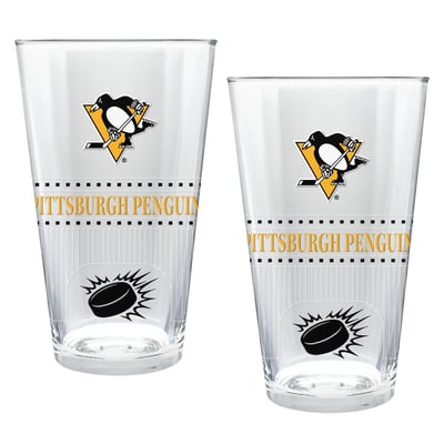 Pittsburgh Penguins Two-Piece 16oz. Stadium Pint Glass Set
