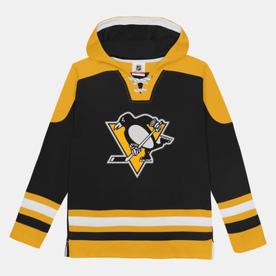Pittsburgh Penguins Outerstuff Preschool Ageless Must Have Home Raglan V-Neck Hoodie - Black