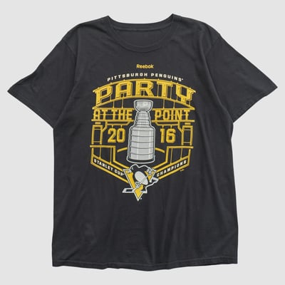 Stanley Cup Reebok 2016 T-shirt - Black - L by Fanatics Real Vintage