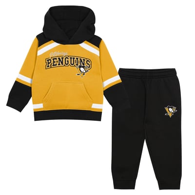 Pittsburgh Penguins Outerstuff Toddler Ice Explorer Hoodie & Pants Set - Gold/Black