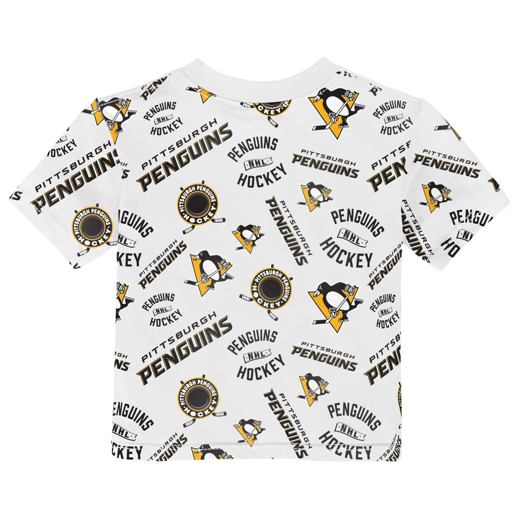 Pittsburgh Penguins Outerstuff Toddler Run Down All-Over-Print T-Shirt - White