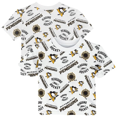 Pittsburgh Penguins Outerstuff Toddler Run Down Allover Print T-Shirt - White