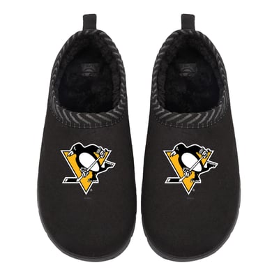 Pittsburgh Penguins ISlide Unisex Primary Logo Mission Slipper - Black
