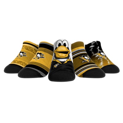  Pittsburgh Penguins Rock Em Unisex Super Fan Five-Pack Low-Cut Socks Set - 