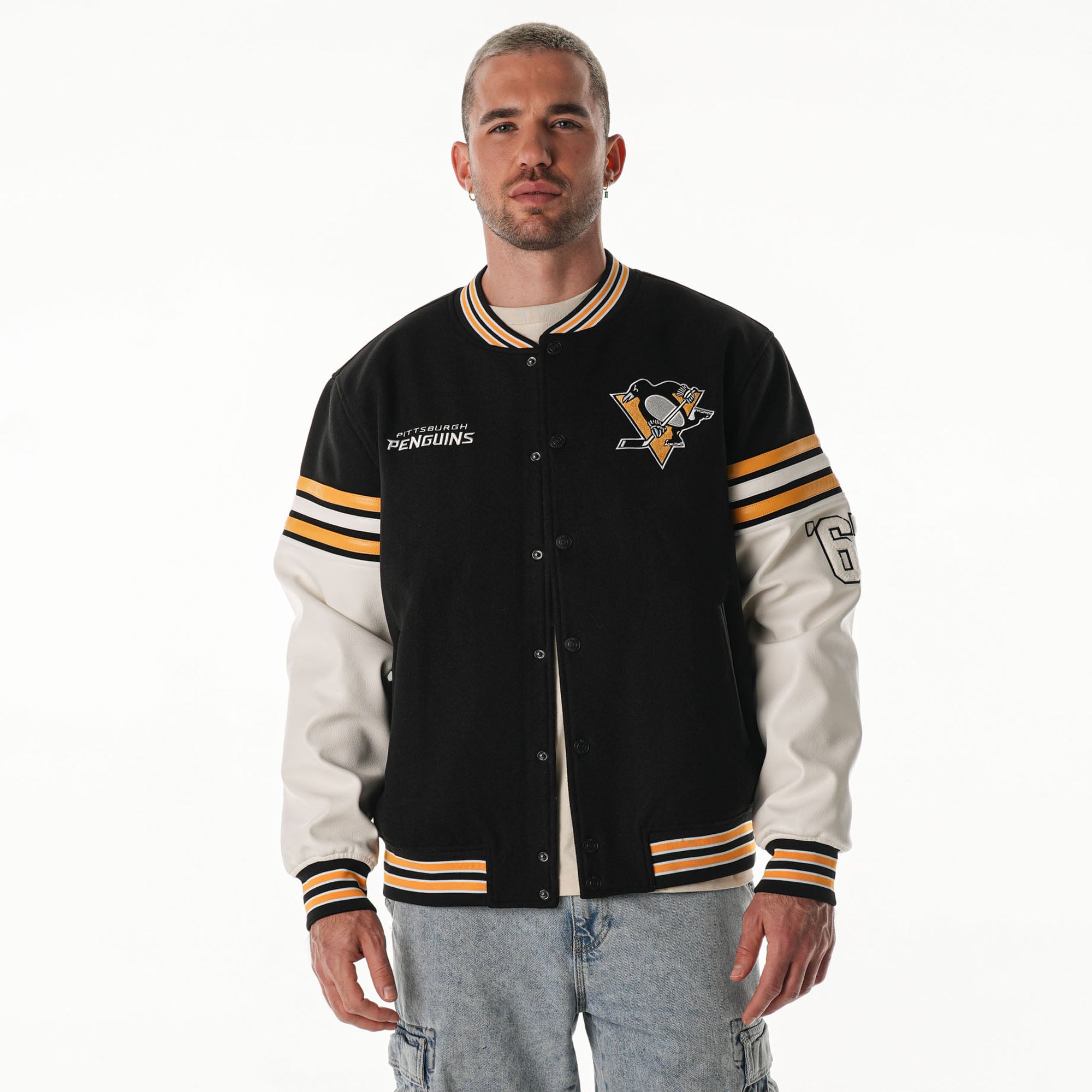 Unisex Pittsburgh Penguins The Wild Collective Black Drop Shoulder Full ...