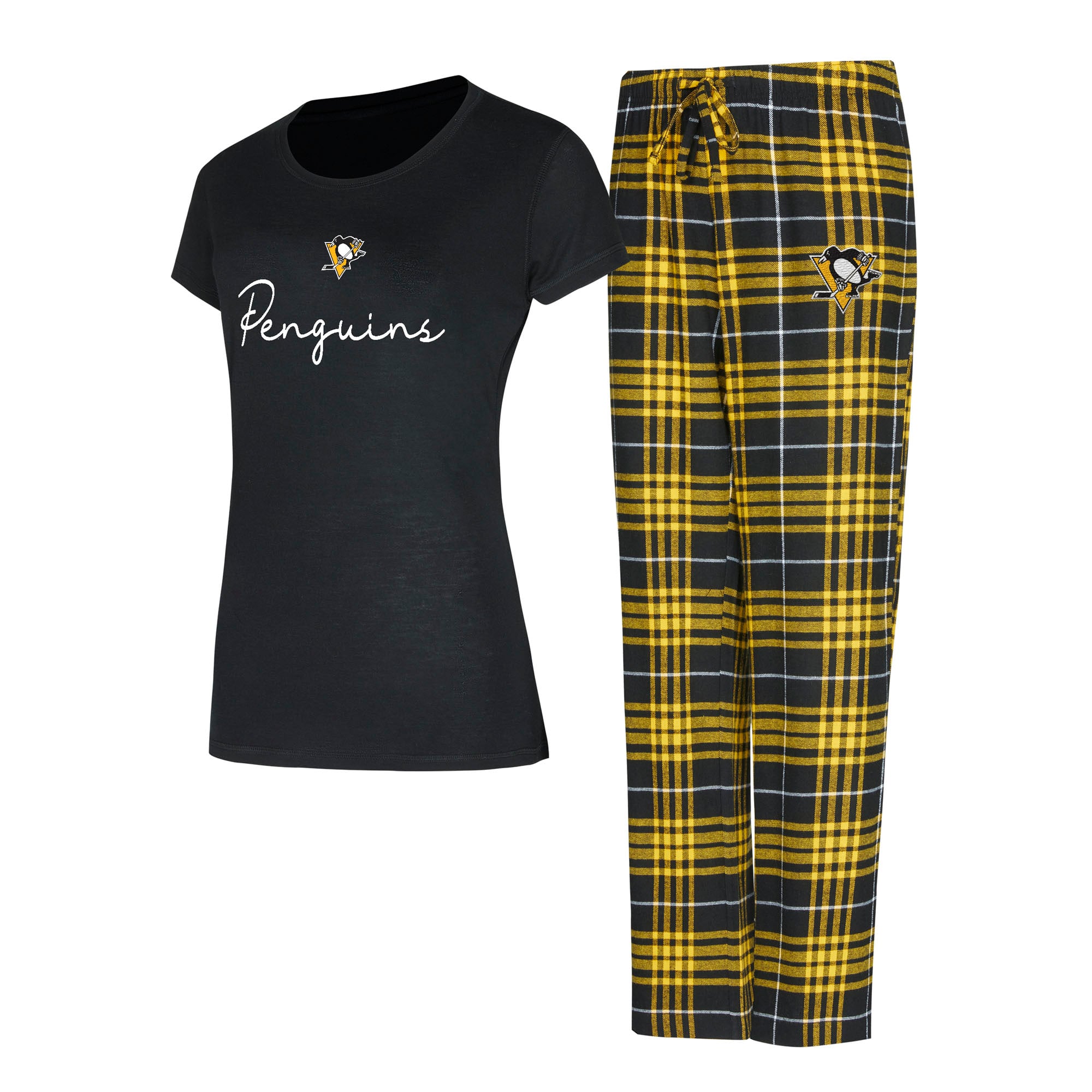 Pittsburgh Penguins Women's Plaid Flannel Pajama Pants S,M,L,XL,2XL *NEW