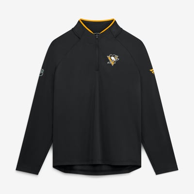 Pittsburgh Penguins Fanatics Women's Authentic Pro Rink Lightweight Quarter-Zip Pullover - Black