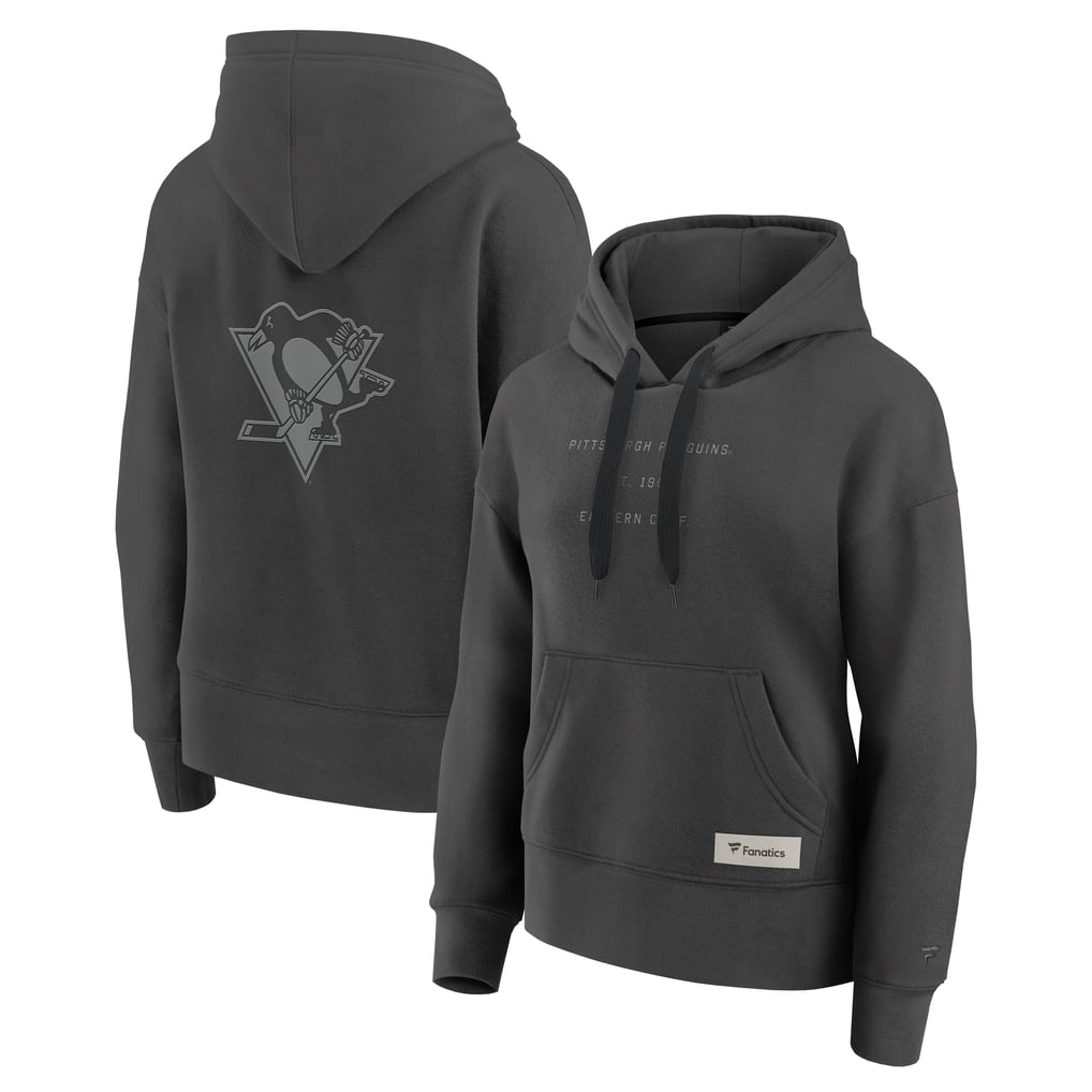 Pittsburgh Penguins Fanatics Women's Elements Future Ground Subtle Tonal Pullover Hoodie - Charcoal