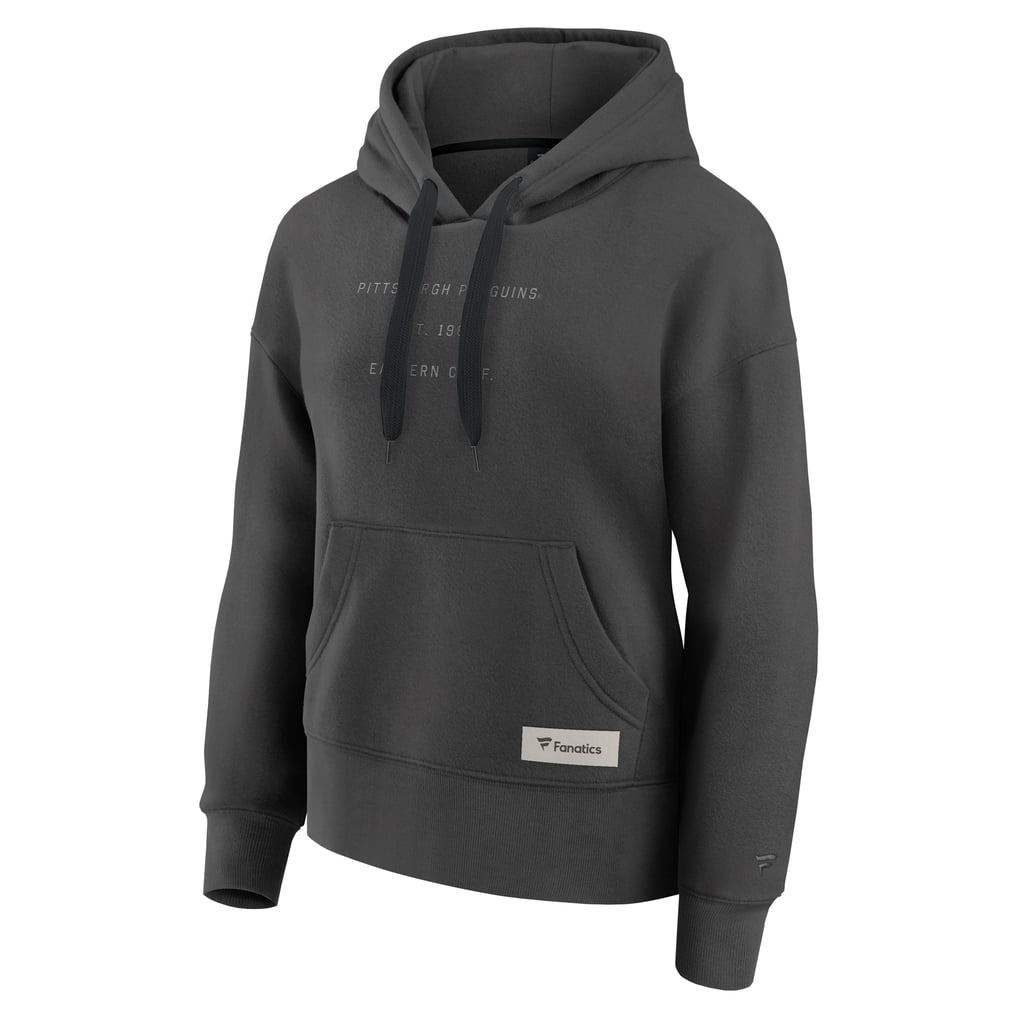 Pittsburgh Penguins Fanatics Women's Elements Future Ground Subtle Tonal Pullover Hoodie - Charcoal