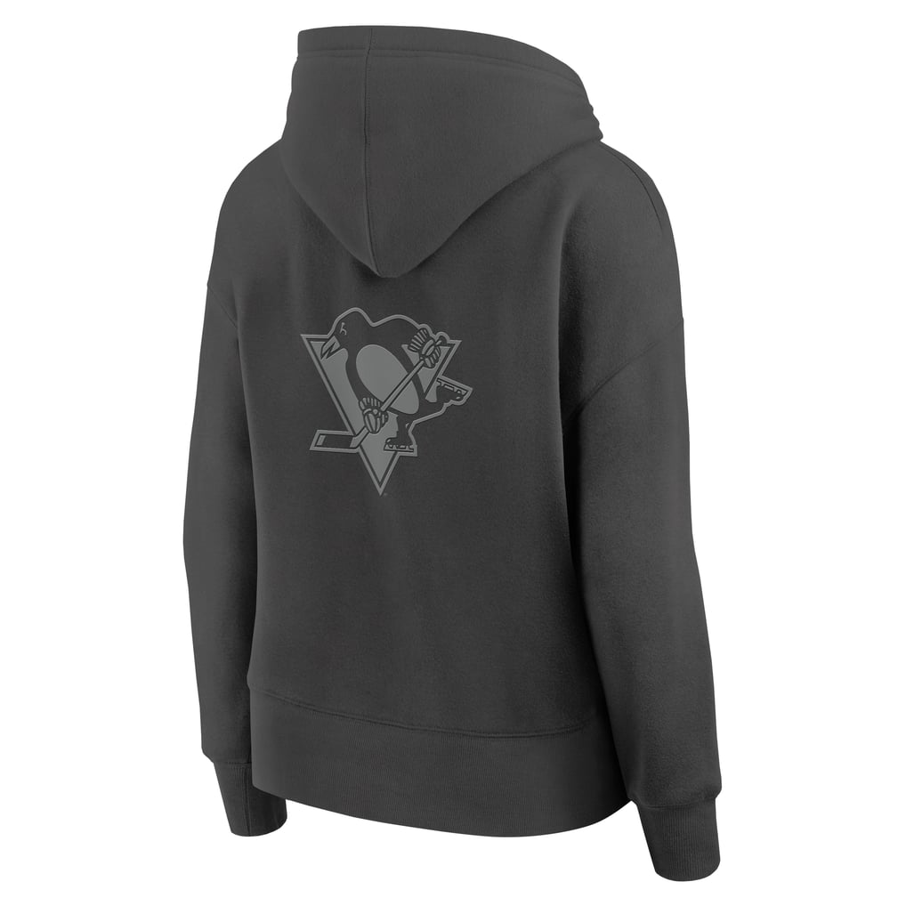 Pittsburgh Penguins Fanatics Women's Elements Future Ground Subtle Tonal Pullover Hoodie - Charcoal