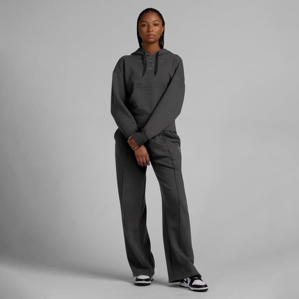 Pittsburgh Penguins Fanatics Women's Elements Future Ground Subtle Tonal Pullover Hoodie - Charcoal