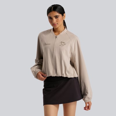 Pittsburgh Penguins lululemon Women's Breezily Bomber Jacket - Downtown Tan