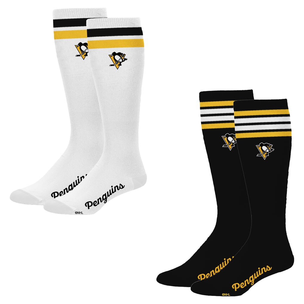 Pittsburgh Penguins PRO Compression Women's Varsity Stripe Knee-High Compression Socks Two Pack