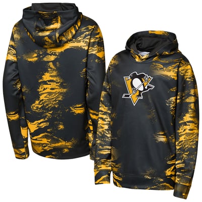  Pittsburgh Penguins Outerstuff Youth Team Dynamics Hoodie - Black