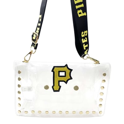  Pittsburgh Pirates FABGATING by Cuce  Crystal Clear Envelope Crossbody Bag