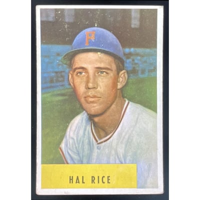 1954 Bowman #219 Hal Rice