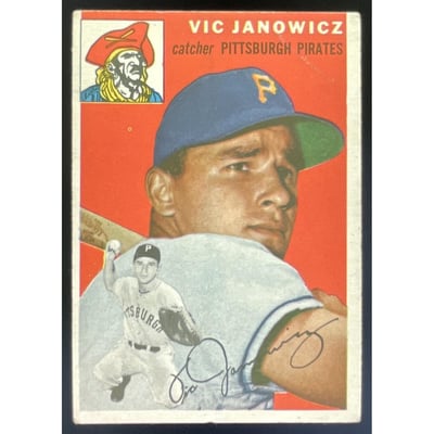 1954 Topps #16 Vic Janowicz