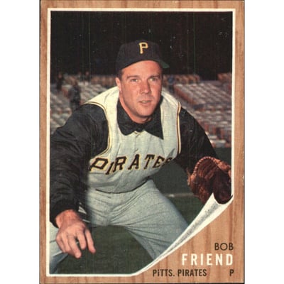 1962 Topps #520 Bob Friend