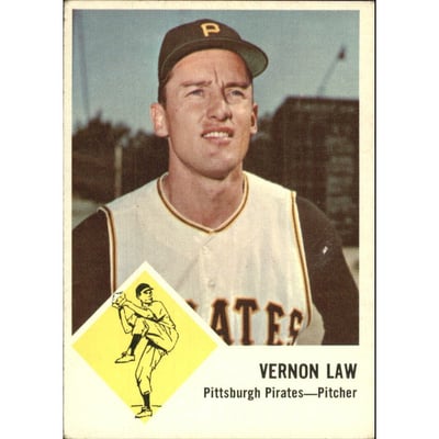 1963 Fleer #58 Vern Law