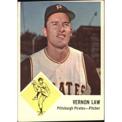 1963 Fleer #58 Vern Law