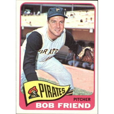 1965 Topps #392 Bob Friend