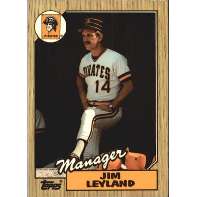 1987 Topps Tiffany #93 Jim Leyland MG/TC
