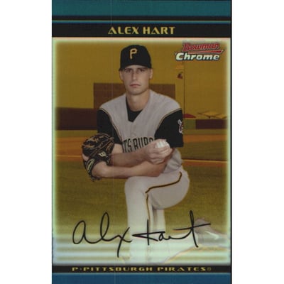2002 Bowman Chrome Draft Gold Refractors #85 Alex Hart