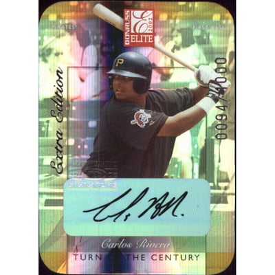 2002 Donruss Elite Turn of the Century Autographs #217 Carlos Rivera/100*
