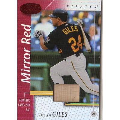 2002 Leaf Certified Mirror Red #120 Brian Giles Bat
