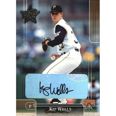 2002 Leaf Rookies and Stars Great American Signings #221 Kip Wells/175*