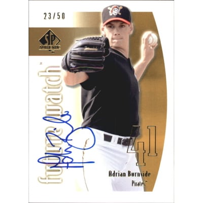 2002 SP Authentic Limited Gold #161 Adrian Burnside FW AU