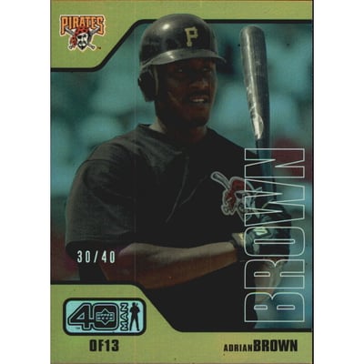 2002 Upper Deck 40-Man Electric Rainbow #917 Adrian Brown