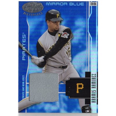 2003 Leaf Certified Materials Mirror Blue Materials #147 Aramis Ramirez Jsy/100