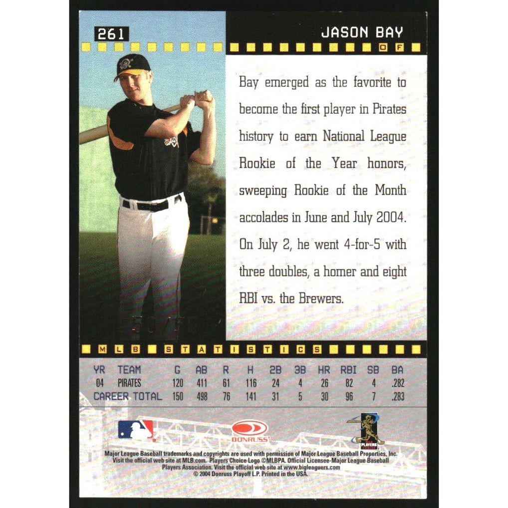 2004 Studio Proofs Gold #261 Jason Bay