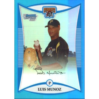 2008 Bowman Chrome Prospects Blue Refractors #BCP88 Luis Munoz