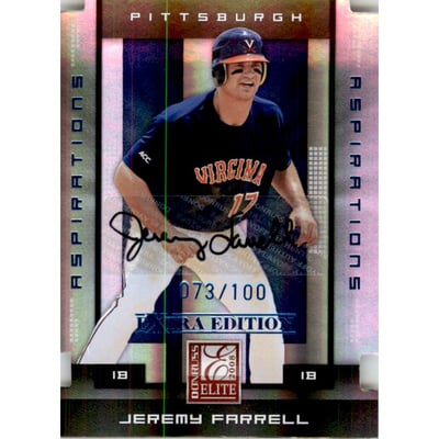 2008 Donruss Elite Extra Edition Signature Aspirations #46 Jeremy Farrell/100