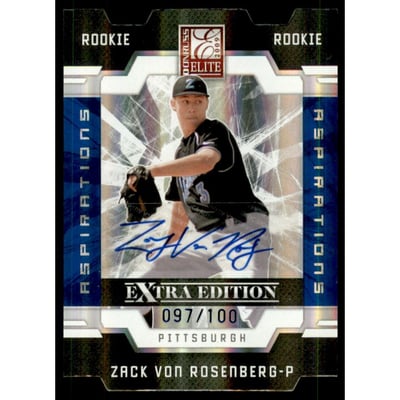 2009 Donruss Elite Extra Edition Signature Aspirations #139 Zack Von Rosenberg