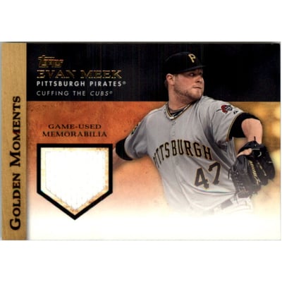 2012 Topps Golden Moments Relics #EM Evan Meek S2