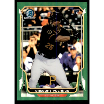 2014 Bowman Chrome Green Refractors #14 Gregory Polanco