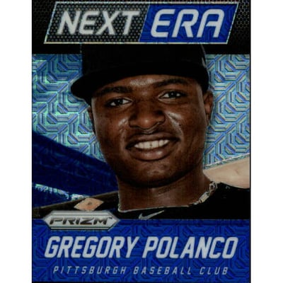 2014 Panini Prizm Next Era Prizms Blue Mojo #10 Gregory Polanco