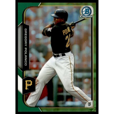 2015 Bowman Chrome Green Refractors #151 Gregory Polanco
