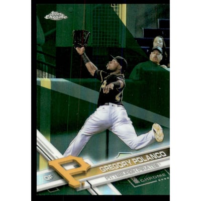 2017 Topps Chrome Green Refractors #62 Gregory Polanco