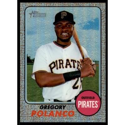 2017 Topps Heritage Chrome Refractors #THC467 Gregory Polanco