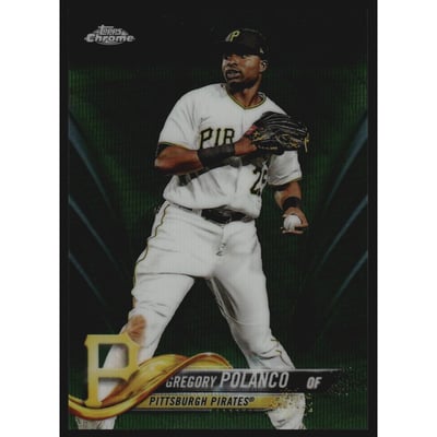 2018 Topps Chrome Green Wave Refractors #28 Gregory Polanco