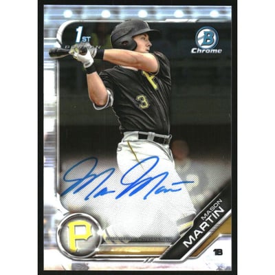 2019 Bowman Chrome Prospect Autographs #CPAMMA Mason Martin