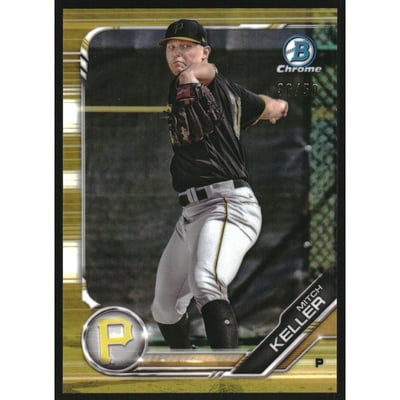 2019 Bowman Chrome Prospects Gold Refractors #BCP133 Mitch Keller