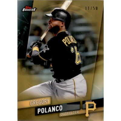 2019 Finest Gold Refractors #79 Gregory Polanco