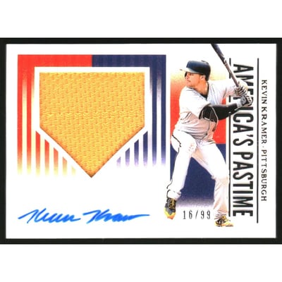 2019 Panini America's Pastime Material Signatures #8 Kevin Kramer